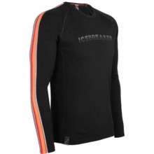 Icebreaker Oasis Print Base Layer Top - Lightweight, Merino Wool, Long Sleeve (For Men) in Gradient Black - Closeouts