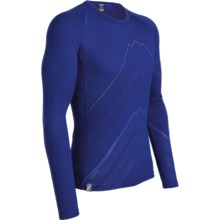Icebreaker Oasis Print Base Layer Top - Lightweight, Merino Wool, Long Sleeve (For Men) in Mt Cook Cobalt - Closeouts