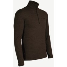 Icebreaker Original Zip Base Layer Top - Merino Wool, Zip Neck, Long Sleeve (For Men) in Timber - Closeouts