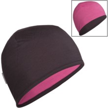 Icebreaker Pocket 200 Beanie Hat - Merino Wool, Reversible (For Men and Women) in Java/Fiesta - Closeouts