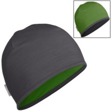 Icebreaker Pocket 200 Beanie Hat - Merino Wool, Reversible (For Men and Women) in Monsoon/Grass - Closeouts