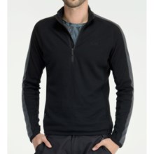 Icebreaker Polaris Shirt - Merino Wool, Zip Neck, Long Sleeve (For Men) in Black - Closeouts