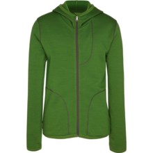 Icebreaker RealFleece 260 Camper Hoodie Jacket - UPF 50+, Merino Wool (For Kids) in Grass - Closeouts