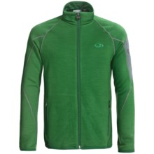Icebreaker RealFleece 260 Sierra Jacket- Merino Wool, Full Zip (For Men) in Grove/Cave - Closeouts