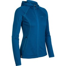 Icebreaker RF260 Cascade Hooded Jacket - Merino Wool, Full Zip, Long Sleeve (For Women) in Isle - Closeouts
