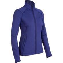 Icebreaker RF260 Cascade Jacket - Merino Wool, Full Zip, Long Sleeve (For Women) in Horizon - Closeouts