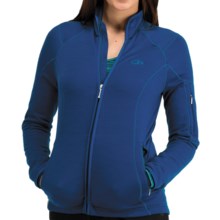 Icebreaker RF260 Cascade Jacket - Merino Wool, Full Zip, Long Sleeve (For Women) in Isle - Closeouts
