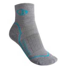 Icebreaker Run Cushion Mini Socks - Merino Wool, Quarter-Crew (For Women) in Twister/Gulf - 2nds