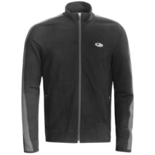 Icebreaker Run Tracer Jacket - Merino Wool (For Men) in Black/Monsoon - Closeouts