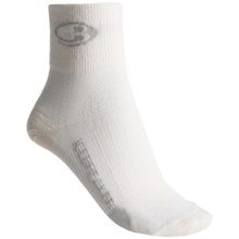 Icebreaker Run Ultralite Mini Socks - Merino Wool, Ankle (For Women) in White/Silver/White - 2nds