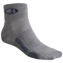 Icebreaker Run Ultralite Mini Socks - Merino Wool, Quarter-Crew (For Men) in Twister/Planet - 2nds