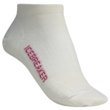 Icebreaker Run Ultralite Socks - Merino Wool, Low Cut (For Women) in White - 2nds