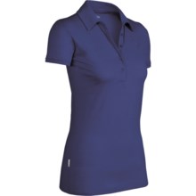 Icebreaker SF150 Tech Polo Shirt - Merino Wool, Short Sleeve (For Women) in Cosmic - Closeouts