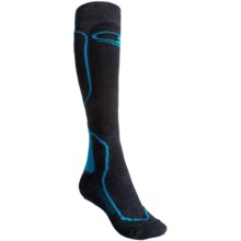 Icebreaker Ski + Mid Socks - Merino Wool, Over-the-Calf (For Women) in Jet/Black/Gulf - 2nds