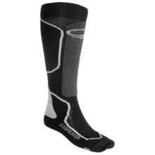 Icebreaker Ski Mid Socks - Merino Wool, Over-the-Calf, Midweight (For Men) in Black/Charcoal - 2nds