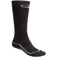 Icebreaker Ski Mid Socks - Merino Wool, Over-the-Calf, Midweight (For Men) in Black - 2nds