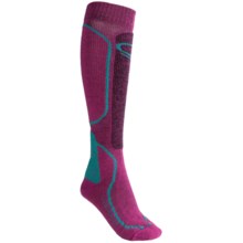 Icebreaker Ski Midweight Socks - Merino Wool, Over-the-Calf (For Women) in Cranberry - 2nds