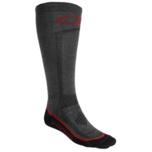Icebreaker Ski Ultralite Socks - Merino Wool, Over-the-Calf, Lightweight (For Men) in Dark Grey/Black - 2nds