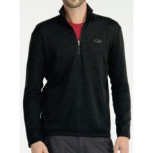 Icebreaker Sport 320 Original Zip Neck Shirt - Merino Wool, Long Sleeve (For Men) in Black - Closeouts