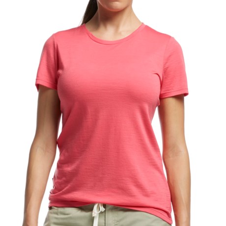 Icebreaker Tech Lite Crewe T Shirt UPF 20+, Merino Wool (For Women)