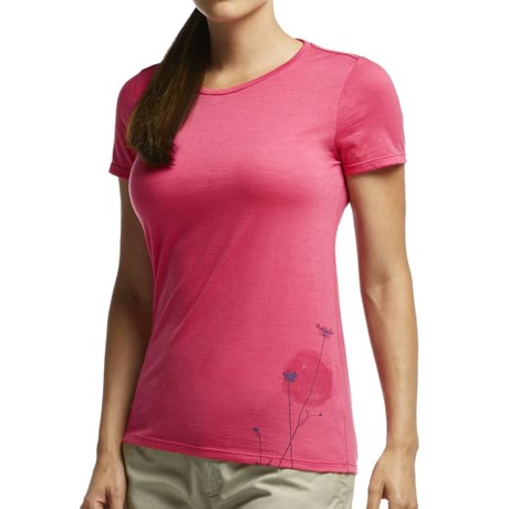 Icebreaker Tech Lite Rising Sun Shirt UPF 20+, Merino Wool, Short Sleeve (For Women)