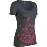 Icebreaker Tech Scatter Print Shirt - Merino Wool, Short Sleeve (For Women)
