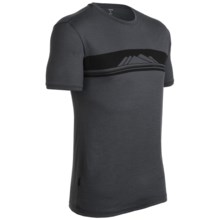 Icebreaker Tech T Lite Alps T-Shirt - Merino Wool, Short Sleeve (For Men) in Monsoon - Closeouts