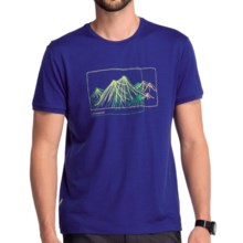 Icebreaker Tech T Lite Aoraki T-Shirt - Merino Wool, Short Sleeve (For Men) in Cobalt - Closeouts