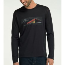 Icebreaker Tech T Lite Highland Shirt - Merino Wool, Long Sleeve (For Men) in Carbon - Closeouts