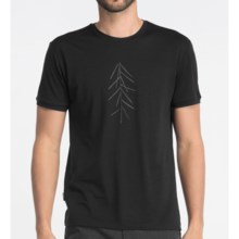 Icebreaker Tech T Lite Lancewood T-Shirt - Merino Wool, Short Sleeve (For Men) in Carbon - Closeouts
