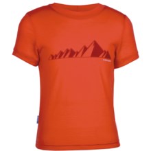 Icebreaker Tech T Lite Ridge T-Shirt - UPF 39+, Merino Wool, Short Sleeve (For Kids) in Ridge Cajun - Closeouts