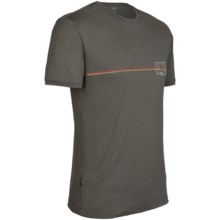 Icebreaker Tech T Lite Road Trip T-Shirt - Merino Wool, Short Sleeve (For Men) in Kona - Closeouts