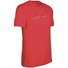 Icebreaker Tech T Lite T-Shirt - Merino Wool, Short Sleeve (For Men) in Rocket - Closeouts