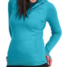 Icebreaker Tempest Pullover Hoodie Sweatshirt - Merino Wool, (For Women) in Gulf - Closeouts