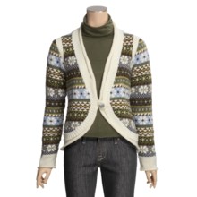 Icelandic Design Madeline Cardigan Sweater - Wool (For Women) in Natural - Closeouts