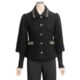 Icelandic Design Tyra Boiled Wool Jacket - Embroidered, Rib 3/4 Sleeve (For Women)