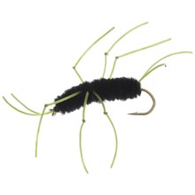 Idylwilde Flies Jimmy Legs Nymph Fly - Dozen in Black - Closeouts