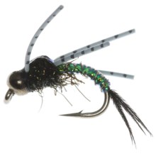 Idylwilde Flies Spitfire Bead Head Nymph Fly - Dozen in Pearl - Closeouts