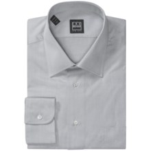 Ike Behar Black Label Cotton Shirt - Spread Collar, Long Sleeve (For Men) in Pearl Grey - Closeouts