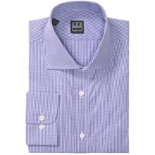 Ike Behar Black Label Mini Check Dress Shirt - Long Sleeve (For Men) in Medival - Closeouts