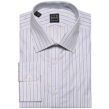 Ike Behar Black Label Rope Stripe Dress Shirt - Long Sleeve (For Men) in Empire Blue - Closeouts
