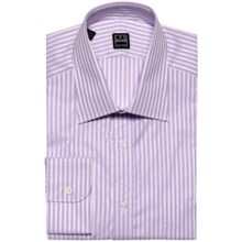 Ike Behar Black Label Stripe Spread Collar Dress Shirt - Long Sleeve (For Men) in Concord - Closeouts