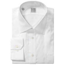 Ike Behar Black Label Textured Cotton Shirt - Long Sleeve (For Men) in White - Closeouts