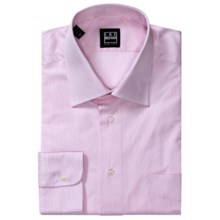 Ike Behar Fine Line Dress Shirt - Spread Collar, Long Sleeve (For Men) in Pink Glaze - Closeouts