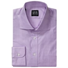 Ike Behar Glen Plaid Dress Shirt - Long Sleeve (For Men) in Iris - Closeouts