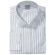 Ike Behar Gold Label Stripe Shirt - Long Sleeve (For Men) in Blue Wave - Closeouts