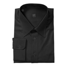 Ike Behar Point Collar Stripe Dress Shirt - Barrel Cuffs, Long Sleeve (For Men) in Black Tonal Angled Stripe - Closeouts