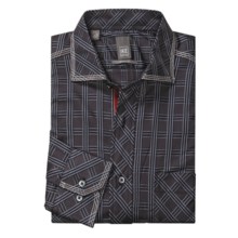 Ike New York Abstract Sport Shirt - Slim Fit, Long Sleeve (For Men) in Black/Grey - Closeouts