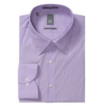 Ike New York Ground Stripe Dress Shirt - Slim Fit, Long Sleeve (For Men) in Purple Gumdrop - Closeouts