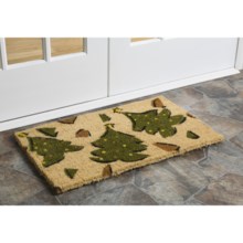 Imports Unlimited Christmas Entry Mat - 18x30", Coir in Whimsy Xmas Trees - Closeouts